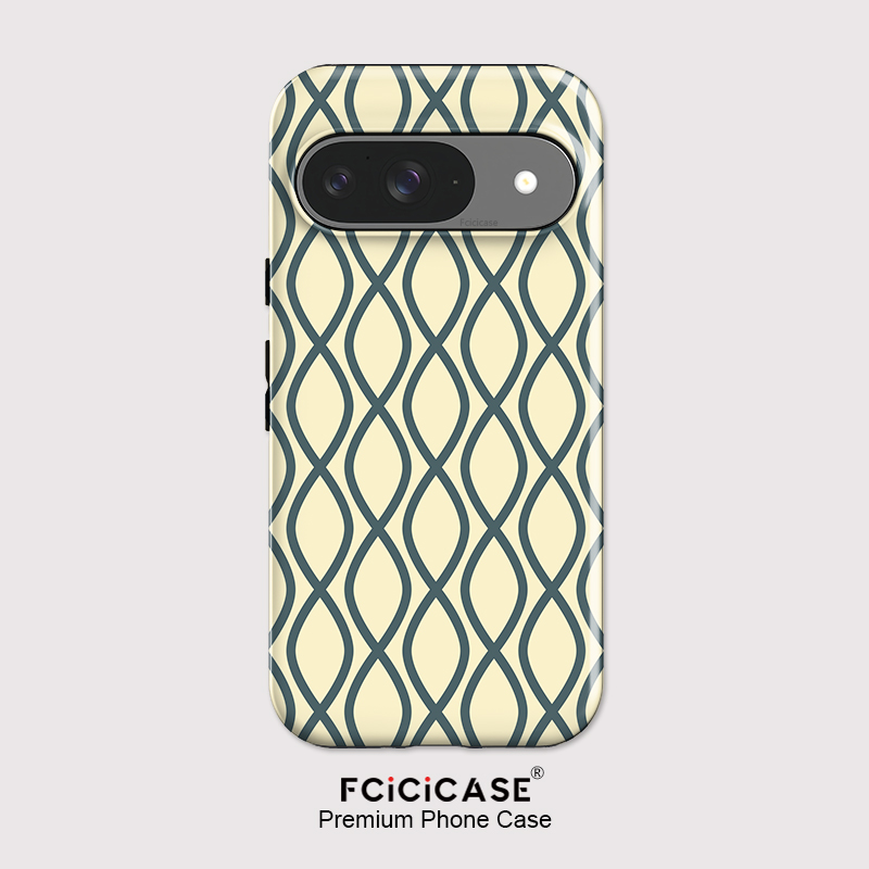 Matte Pc Case - غطاء هاتف أنيق بتصميم مخطط من